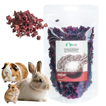 TIVO naturalny przysmak dla królika kawii chomika gryzoni Buraczek 125g